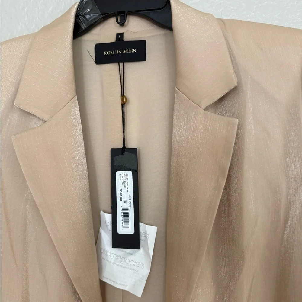 NWT Kobi Halperin Hope Metallic Jacket Blazer Layer